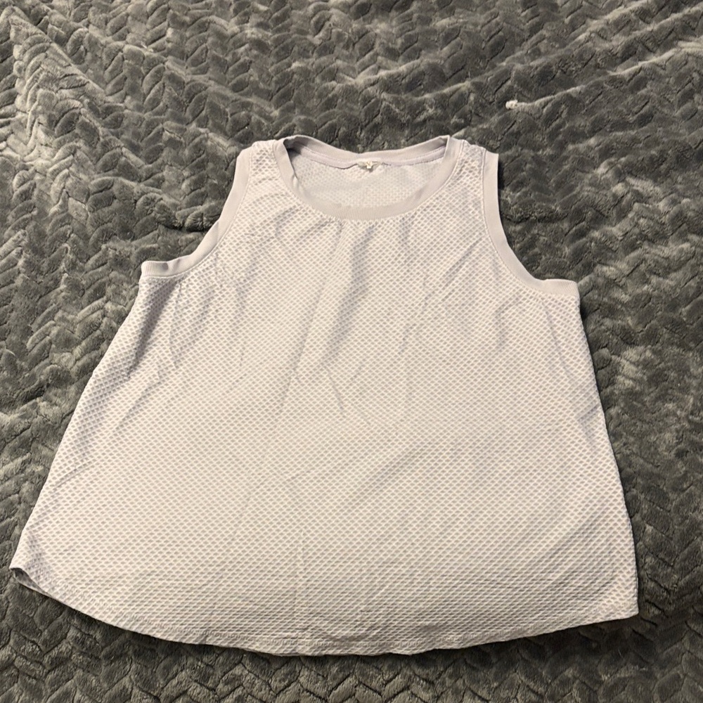 Sleeveless Textured Top in Light Gray